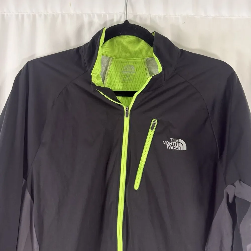 The North Face Windbreaker Mens Medium Black Full Flight Series Flash Dry Pocket